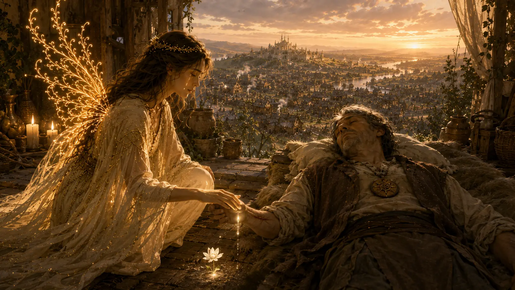 Sanaël auprès du Premier Gardien