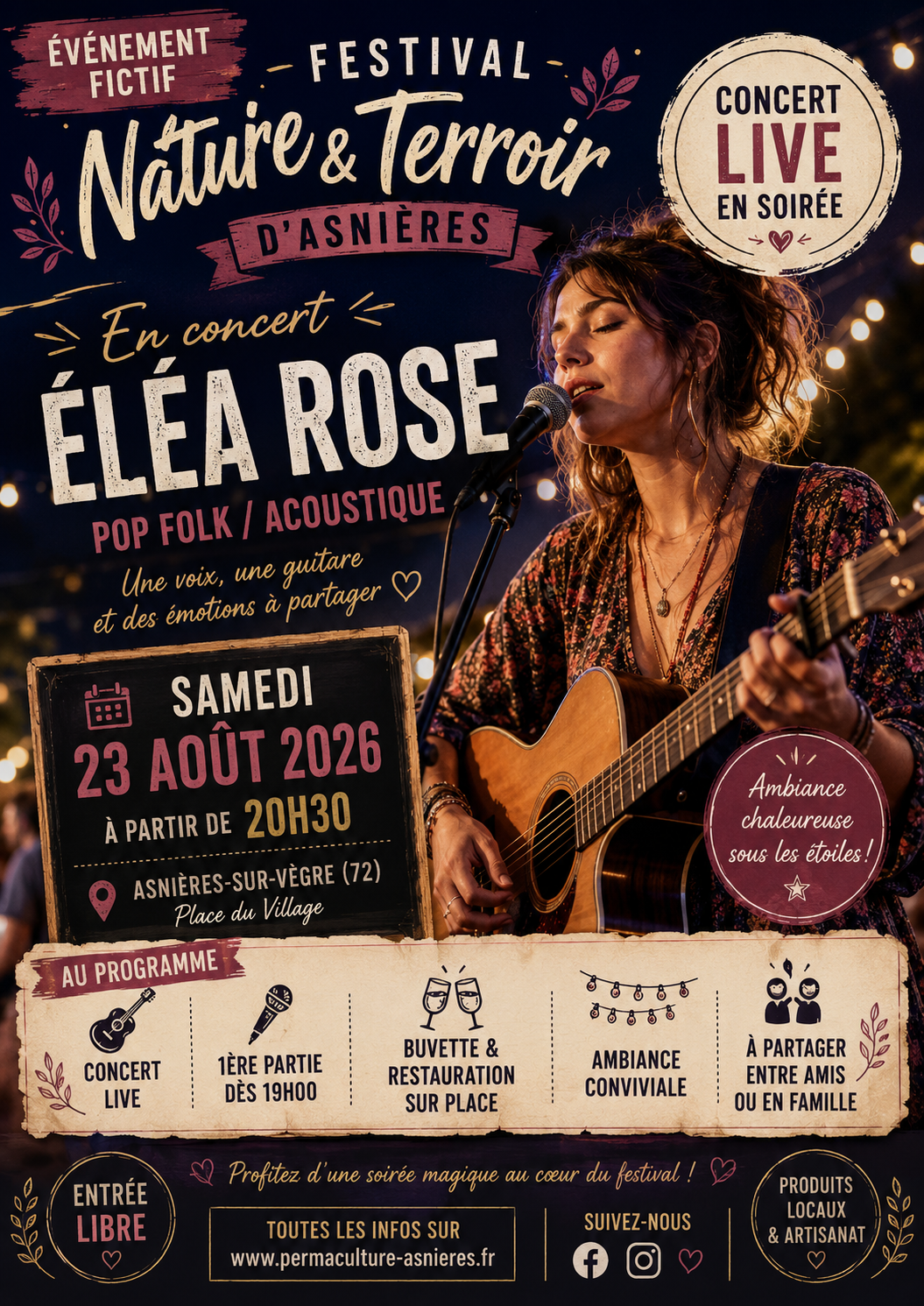 Concert, Marché et Ateliers