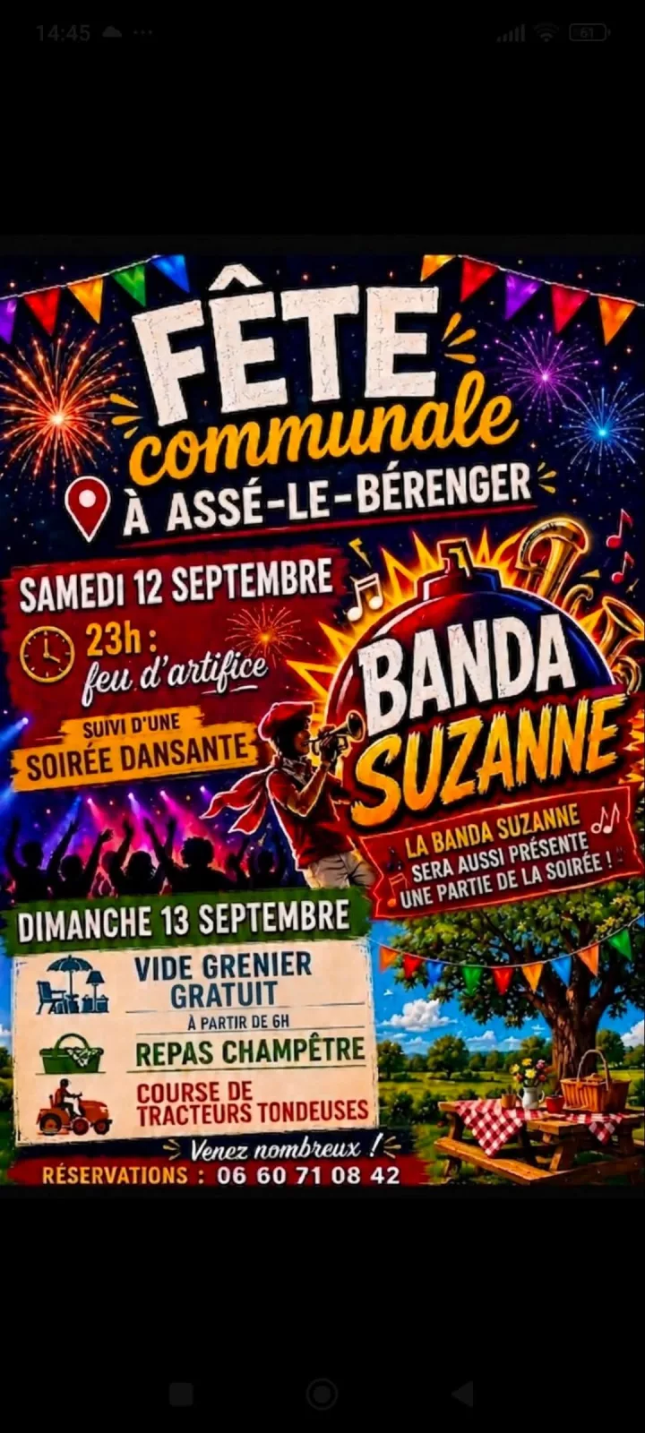 Fête communale à Assé-le-Bérenger