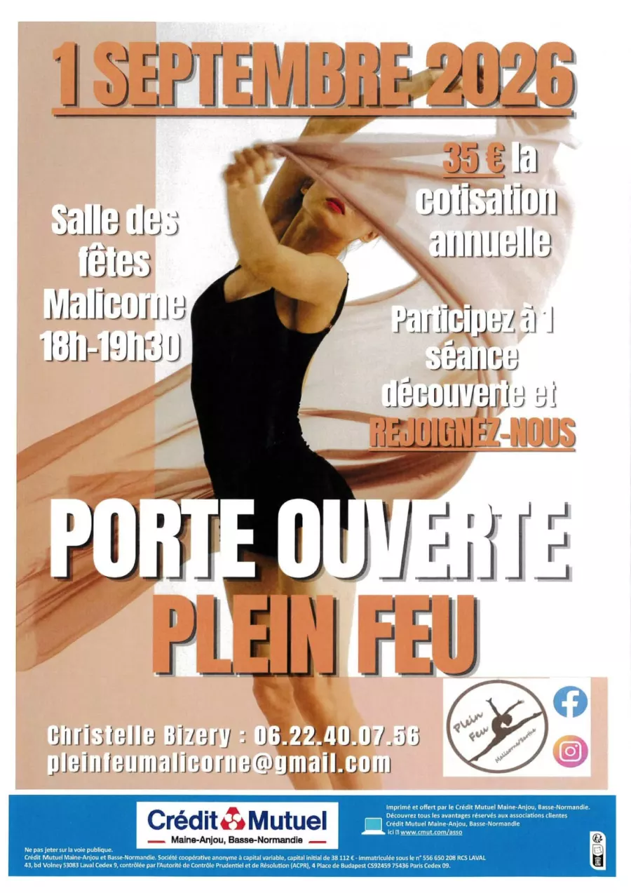 Porte ouverte – Plein Feu - Malicorne-sur-Sarthe