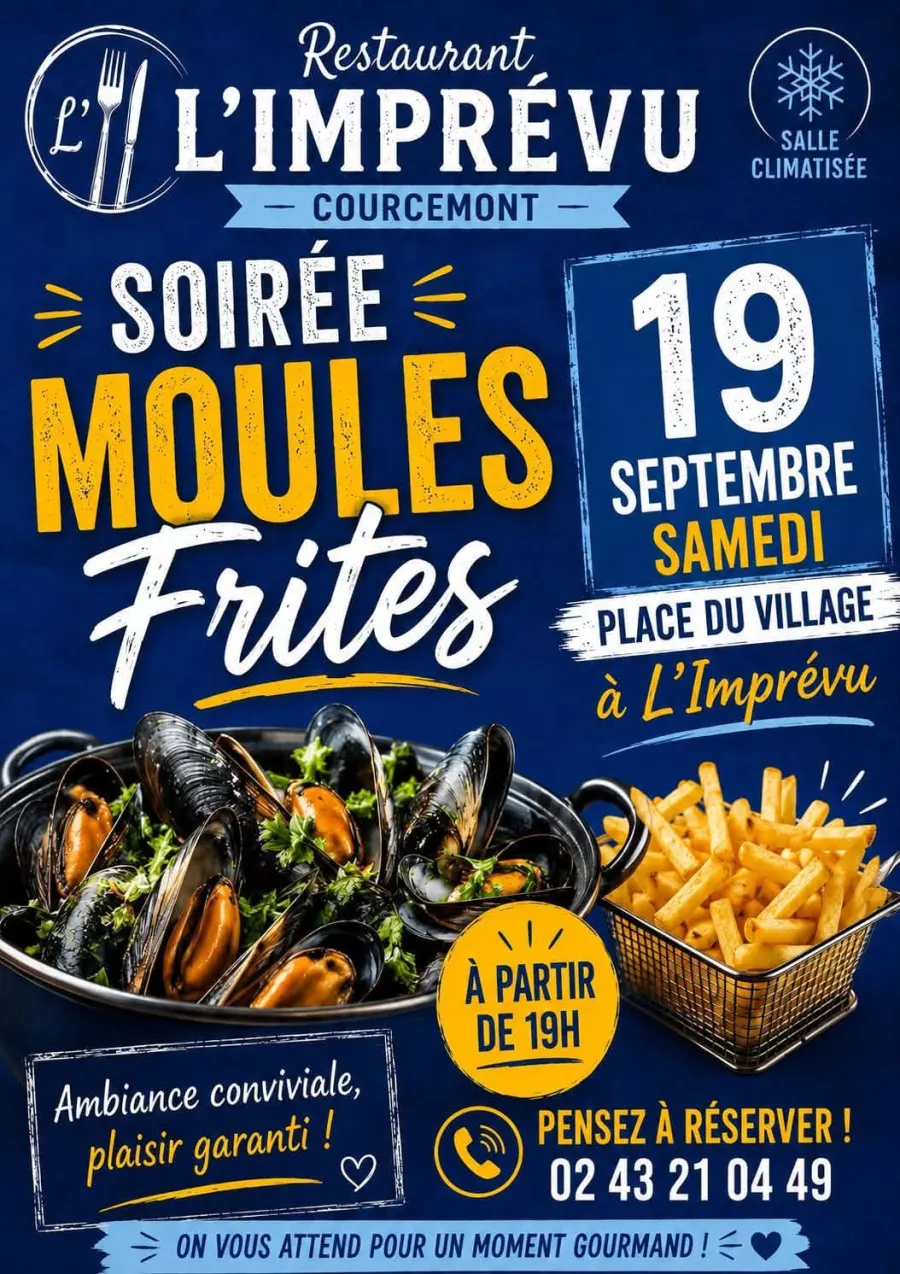 Soirée Moules-Frites à Courcemont - Courcemont