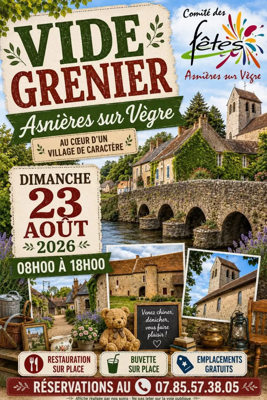 Vide-grenier d'Asnières-sur-Vègre - Asnières-sur-Vègre
