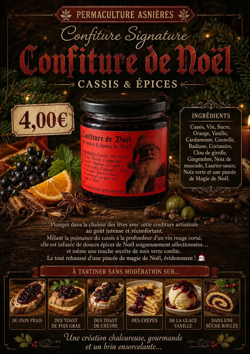 Confiture de Noël – Cassis & Épices