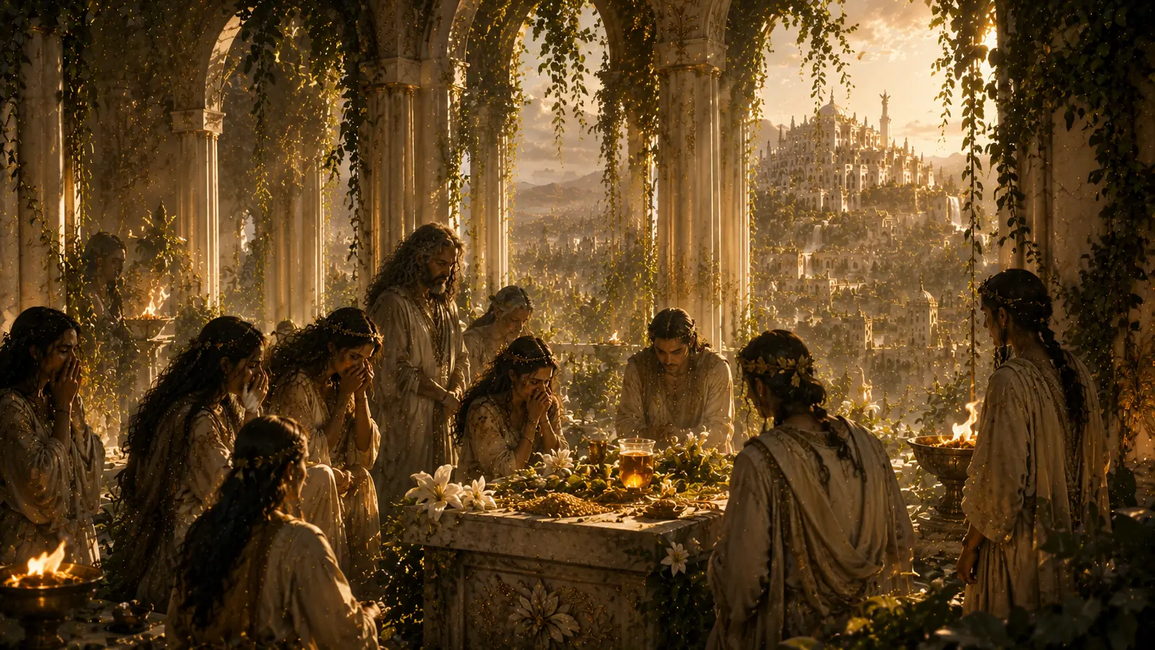 Les prêtresses et les gardiens du temple cachent la disparition de Sanaël.